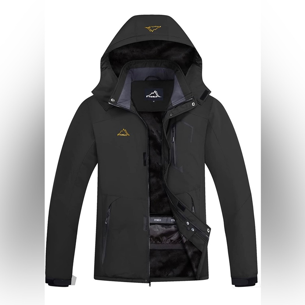 FTIMILD Mens Modern Hooded Snow Jacket
